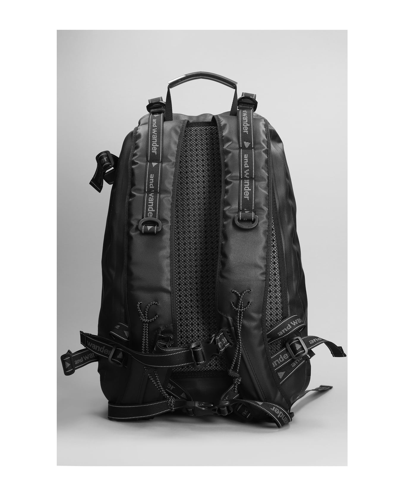 And Wander Backpack In Black Nylon - black