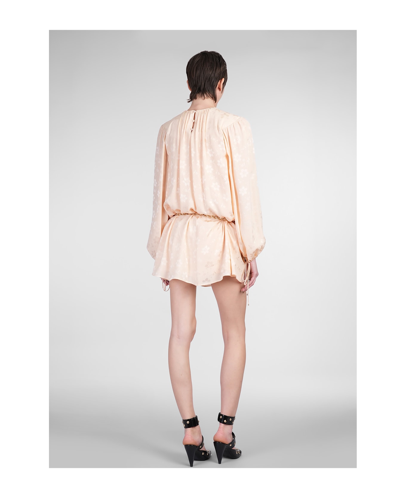 Chloé Dress In Rose-pink Silk - Rosa