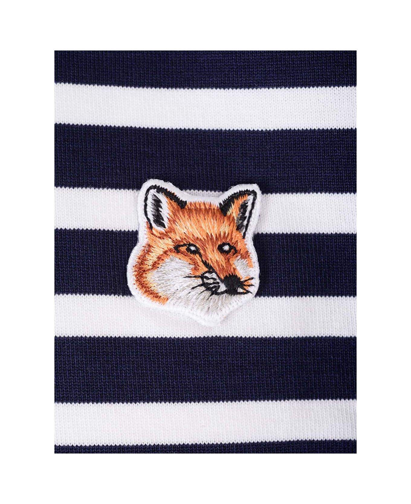 Maison Kitsuné Fox Head Patch T-shirt - NAVY BLUE ニットウェア