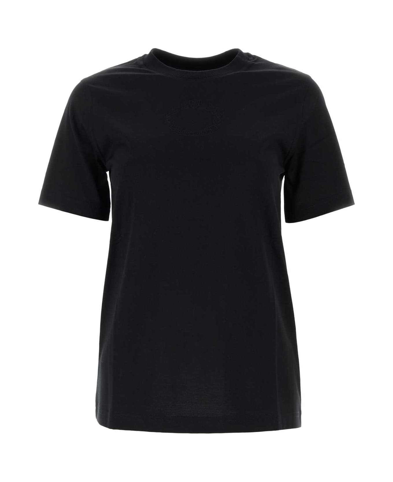 Burberry Black Cotton T-shirt - BLACK Tシャツ