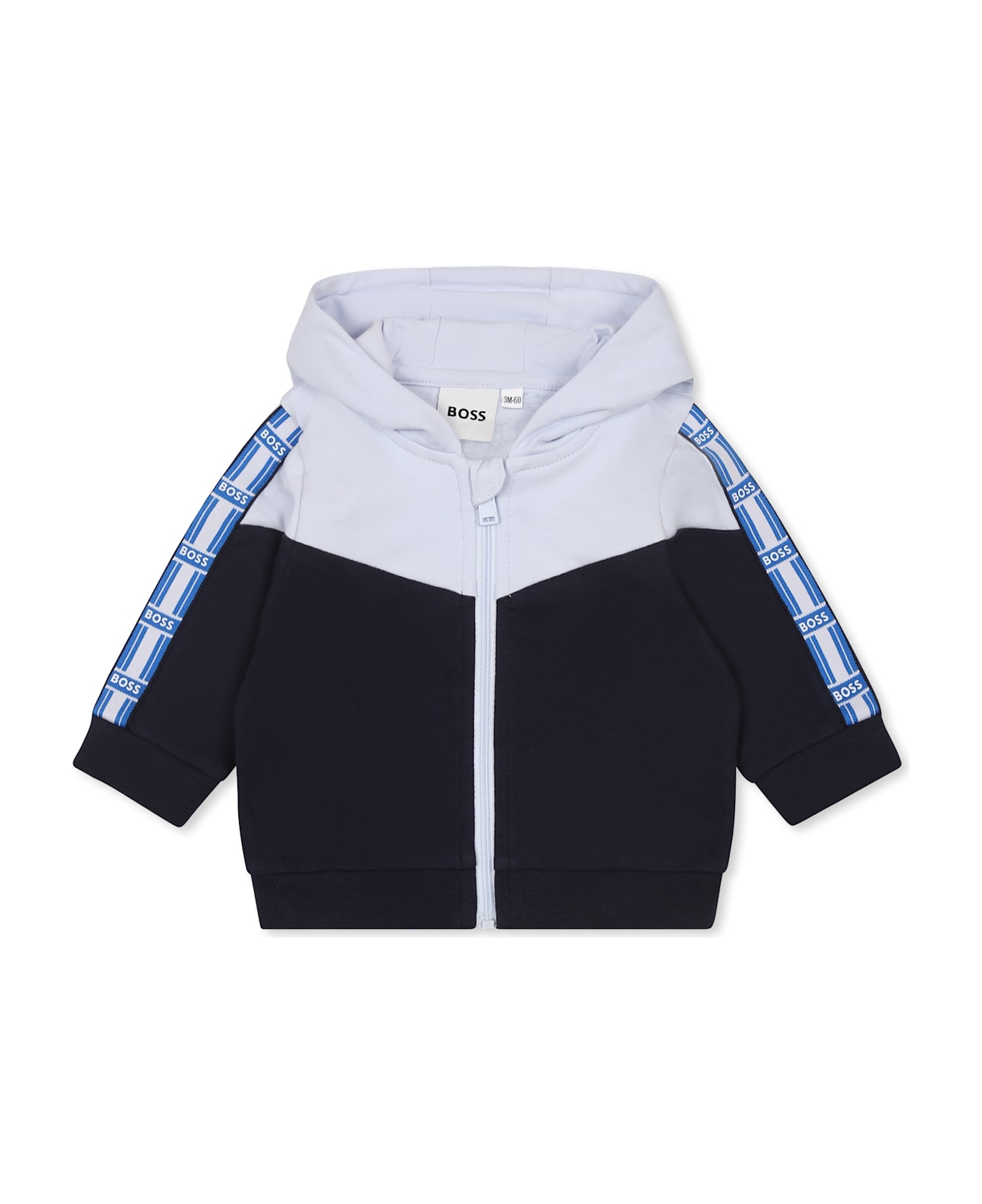 Hugo Boss Blue Suit For Baby Boy With Logo - Blue