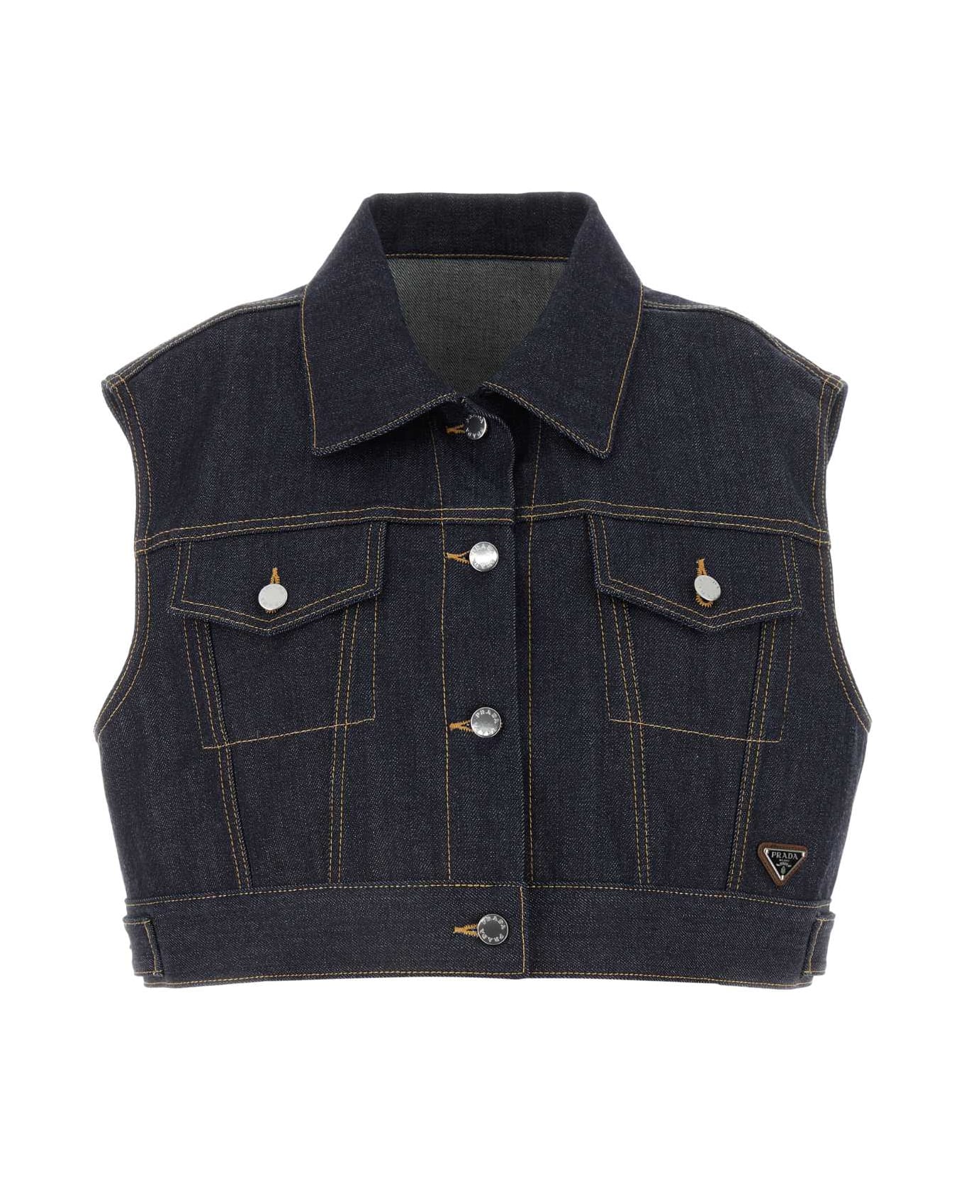 Prada Denim Vest - BLEU