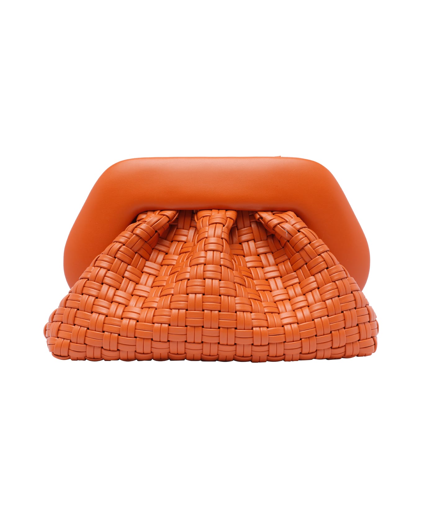 THEMOIRè Micro Tia Weaved Handbag - ORANGE