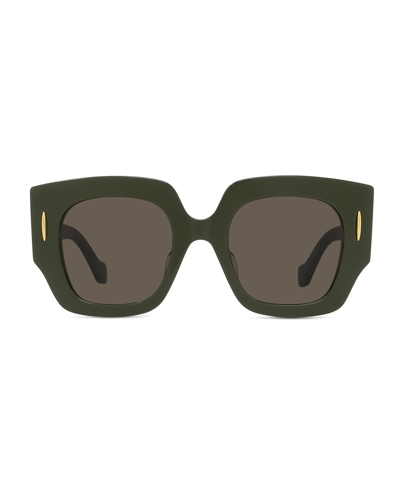 Loewe Lw40129u - Shiny Dark Green Sunglasses - green