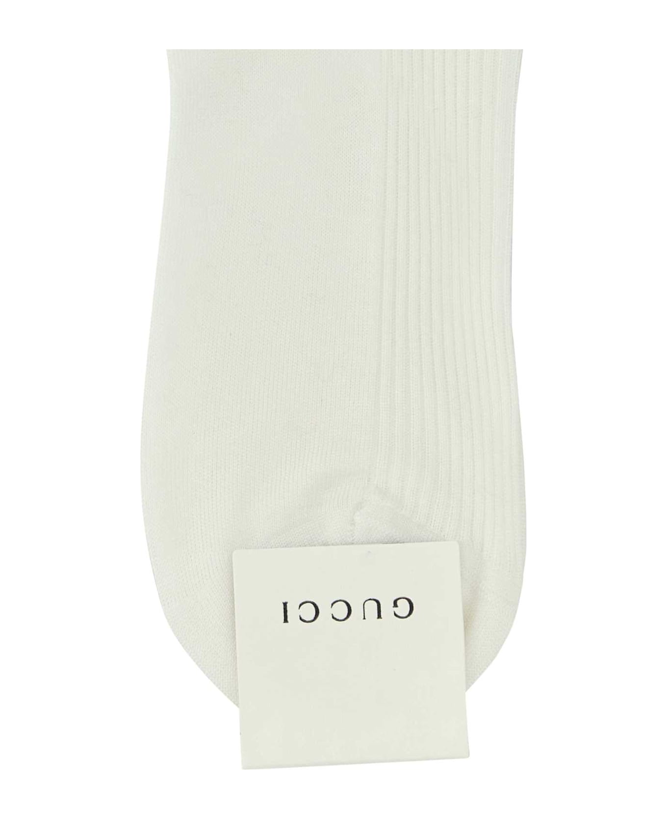 Gucci White Cotton Blend Socks - 9000