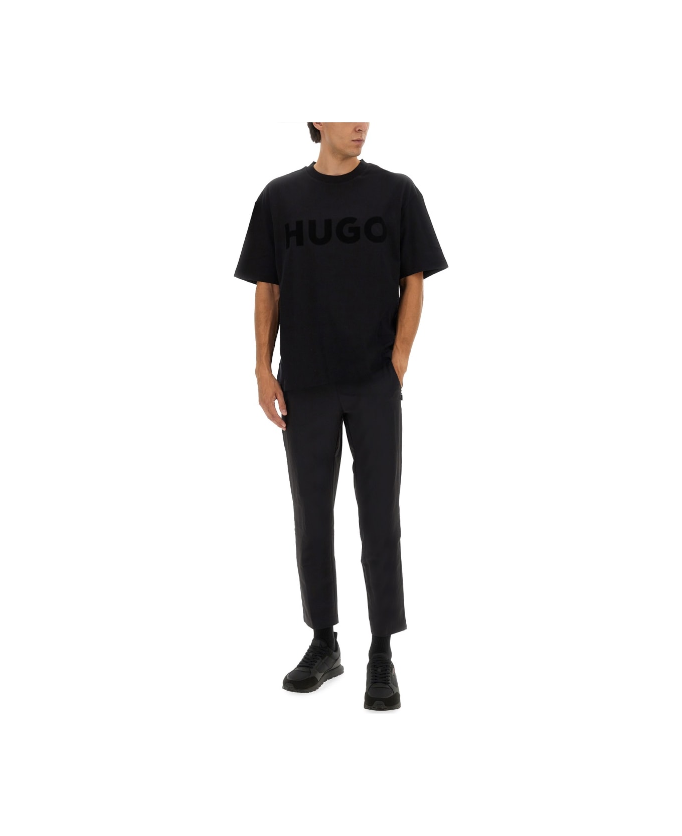 Hugo Boss Oversized Logo T-shirt - BLACK