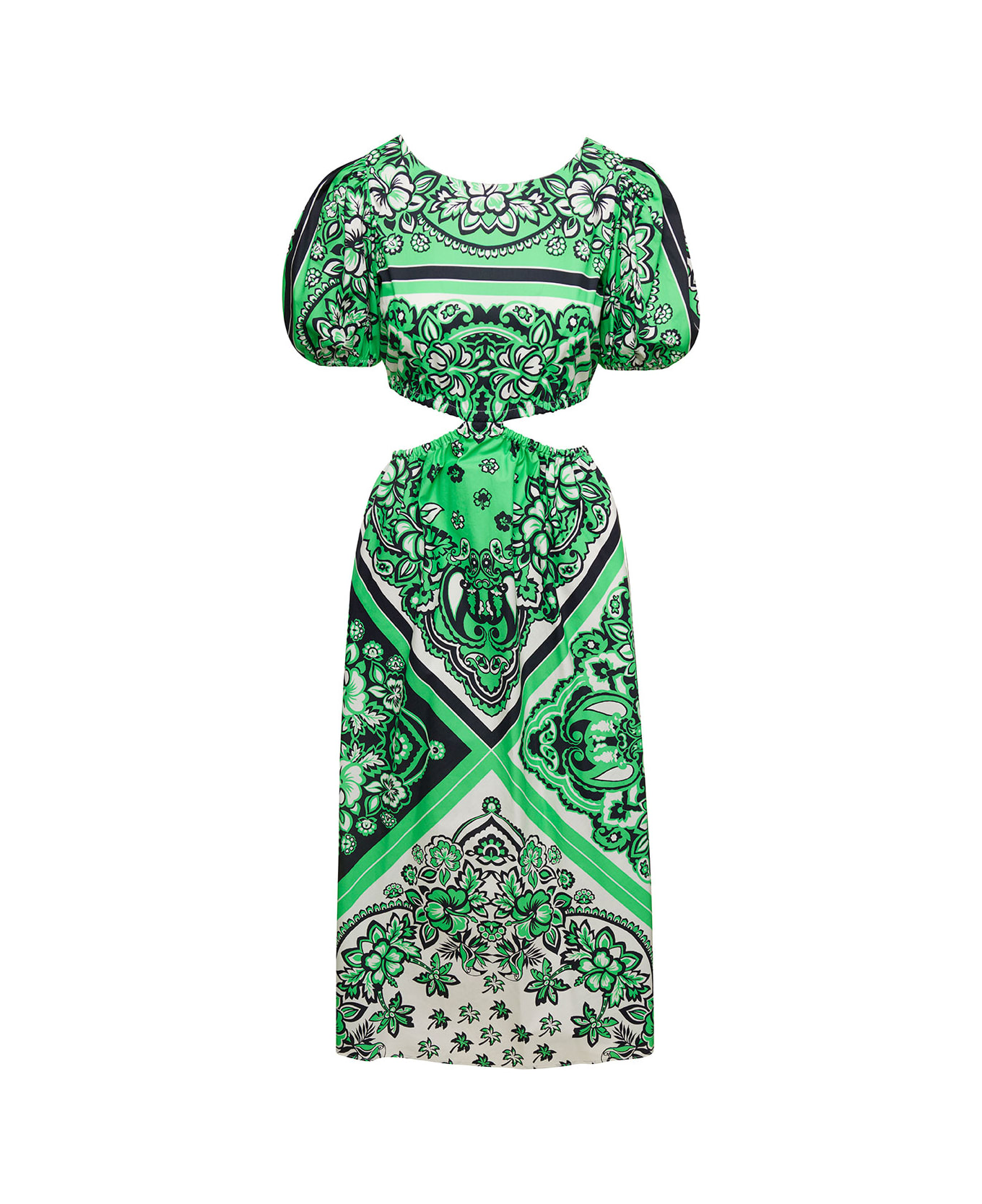 RED Valentino Bandana Print Dress - Green