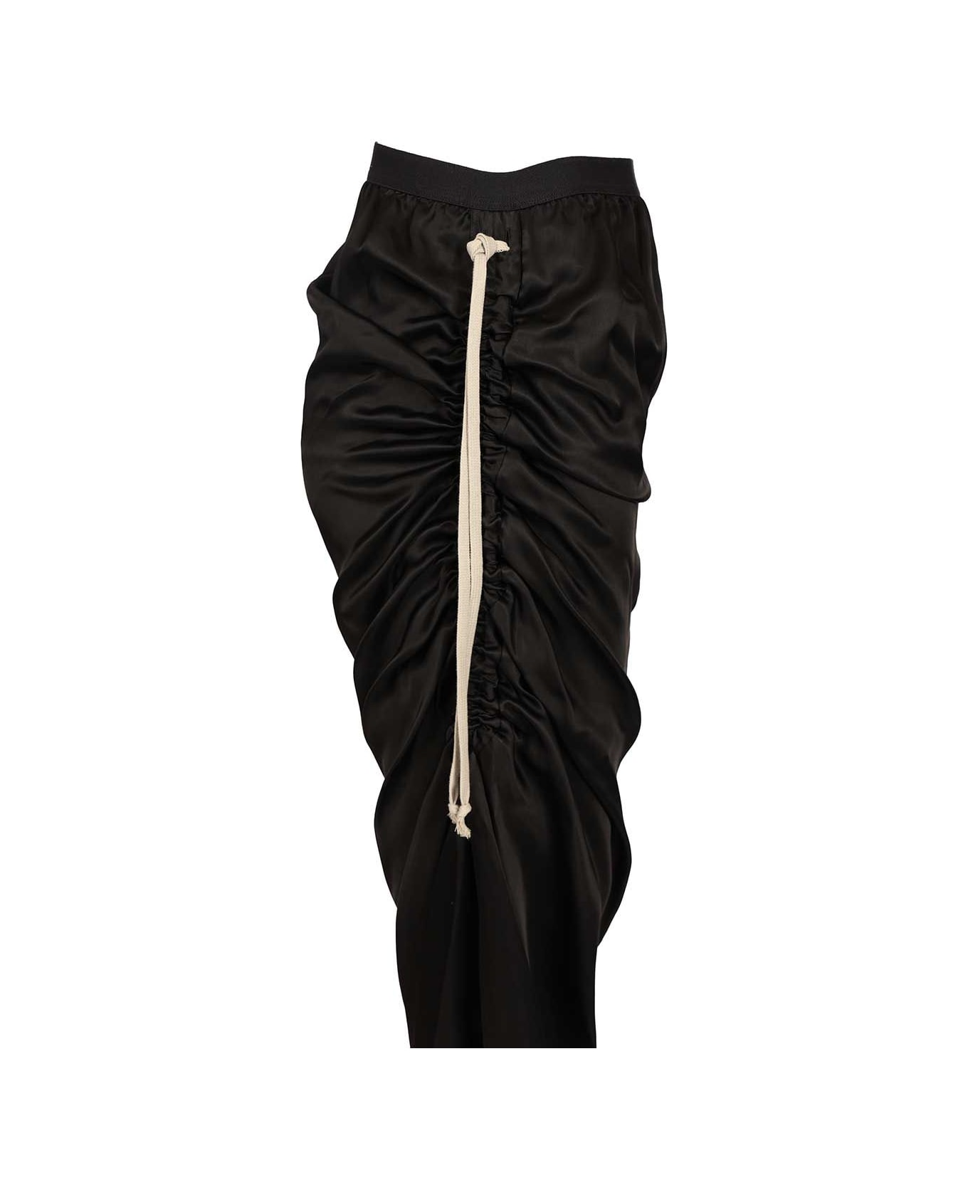 Rick Owens 'edfu' Skirt In Cupro - Black