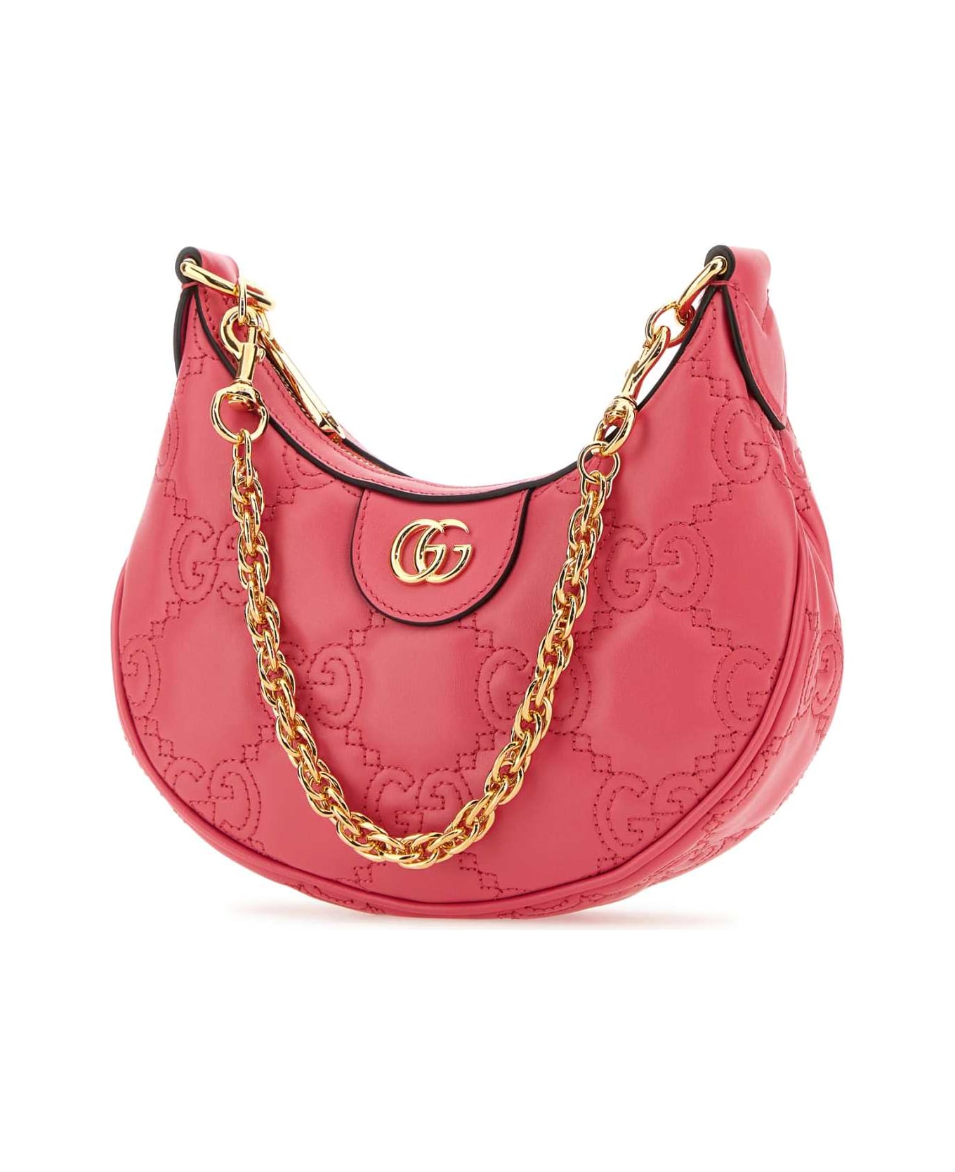 Gucci Dark Pink Leather Mini Gg Matelassã© Handbag - RHODAMINEPINK