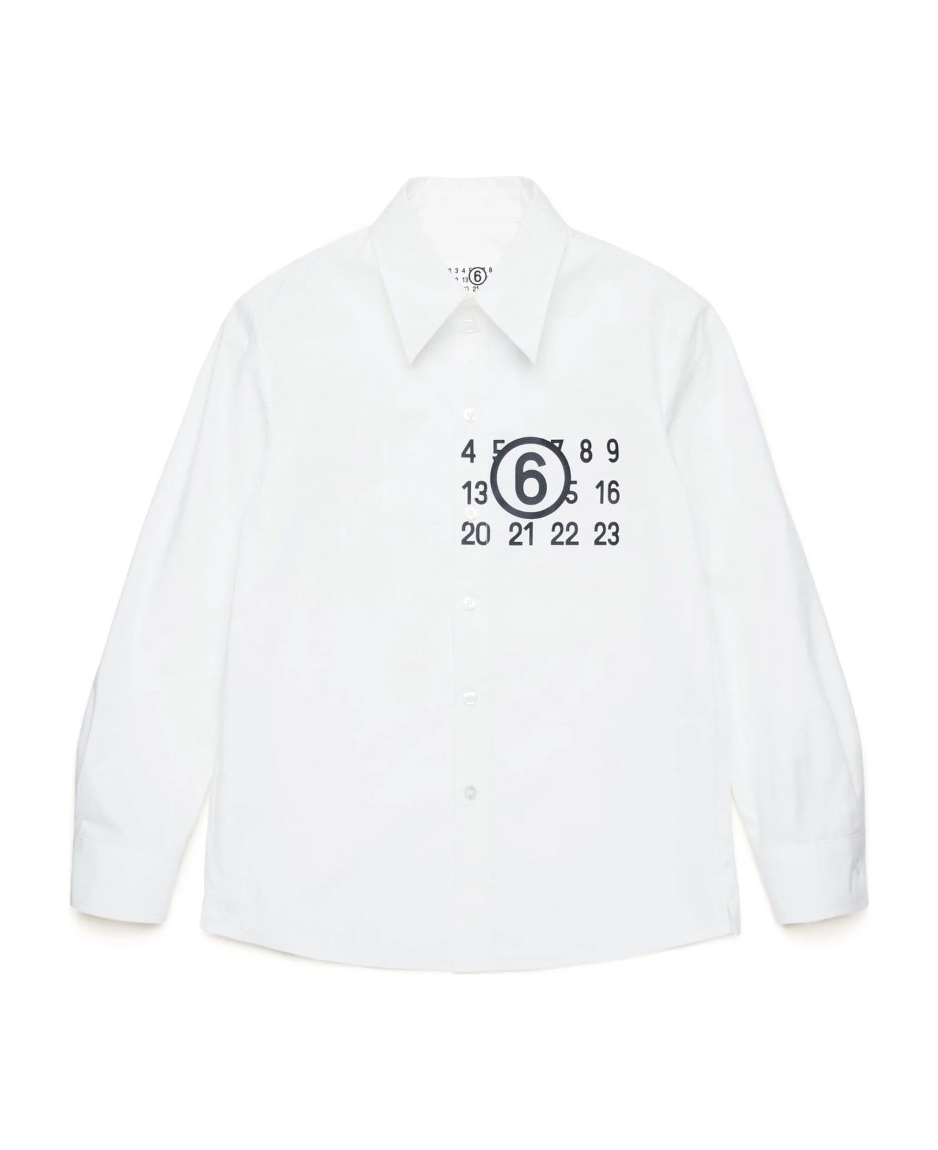 MM6 Maison Margiela Camicia Con Stampa - White