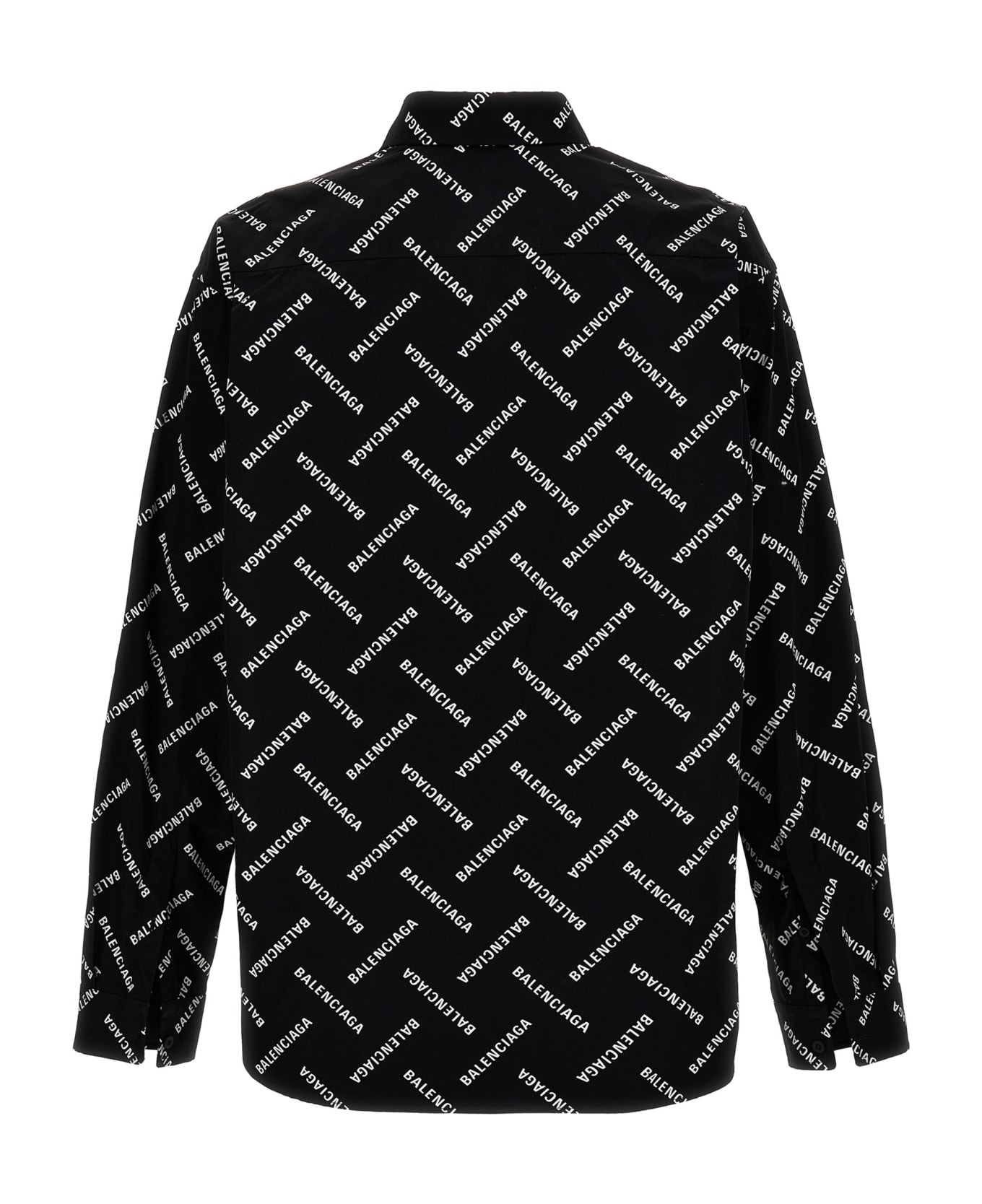 Balenciaga Logo Print Shirt - White/Black