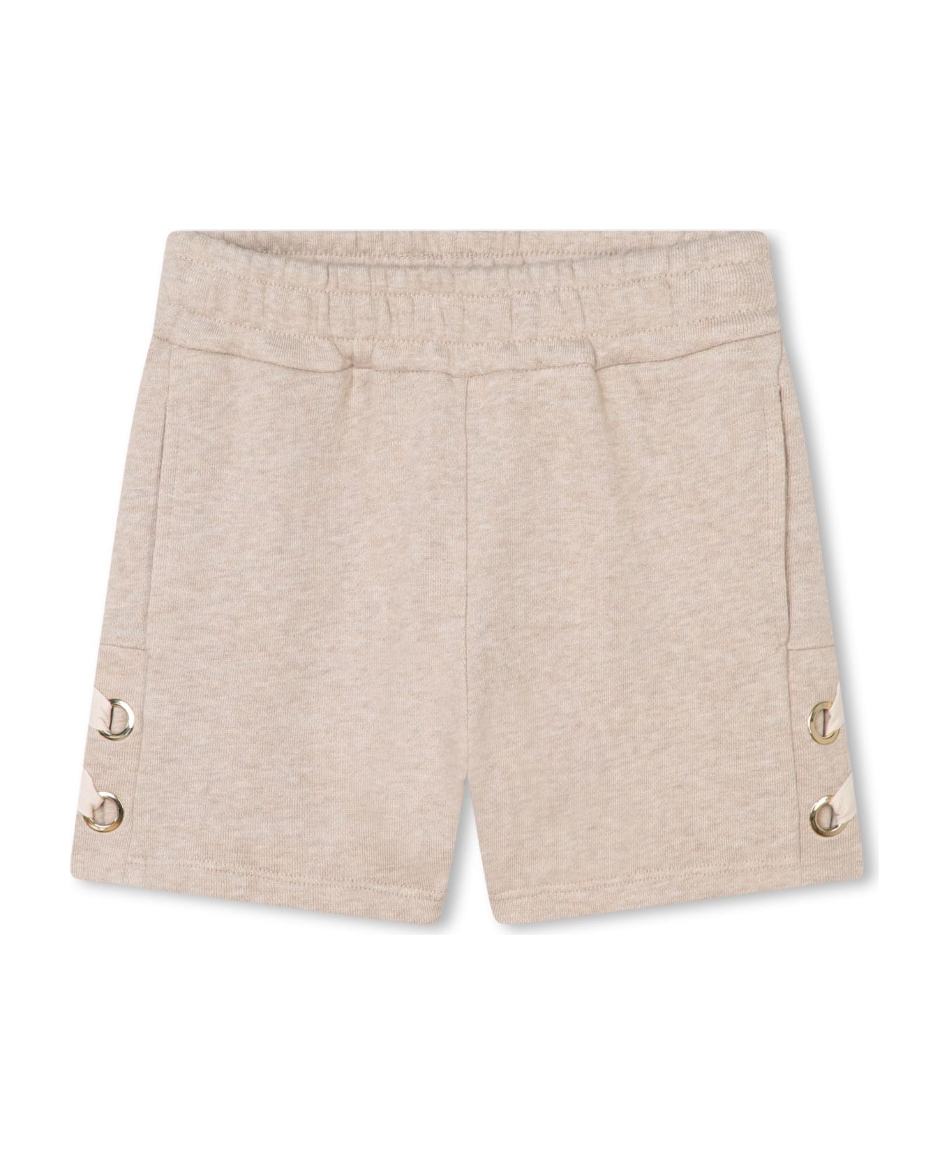 Chloé Shorts With Embroidery - Beige Antico