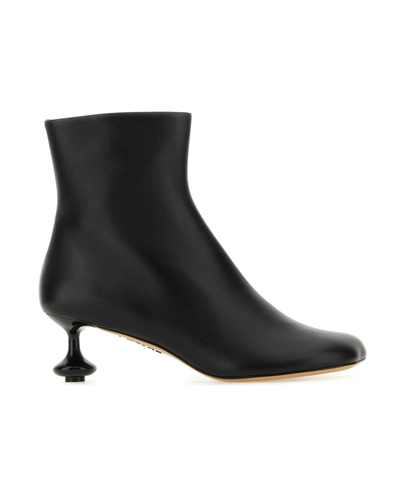 Loewe Black Nappa Leather Toy Ankle Boots - BLACK