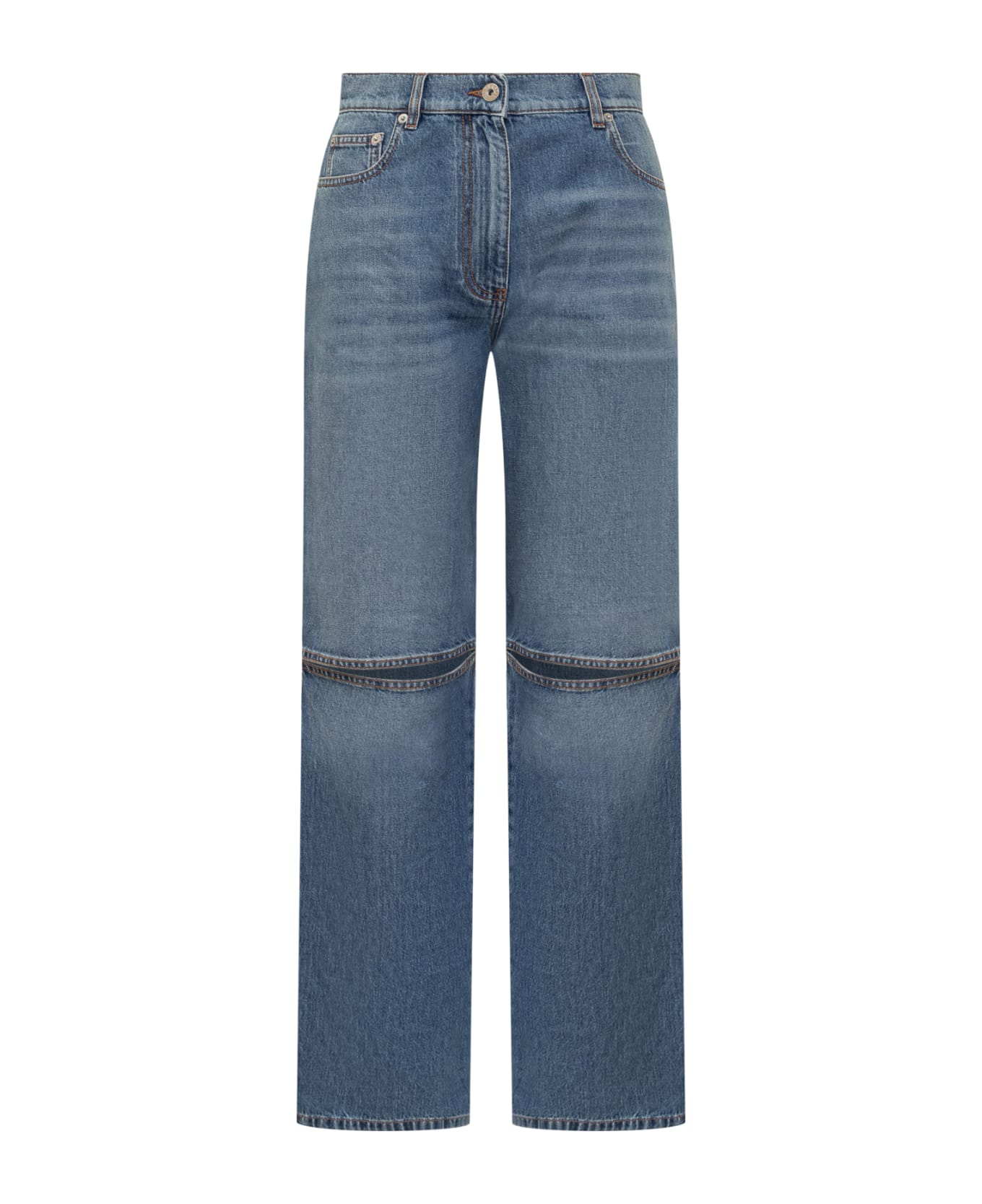 J.W. Anderson Cut-out Bootcut Jeans - LIGHT BLUE