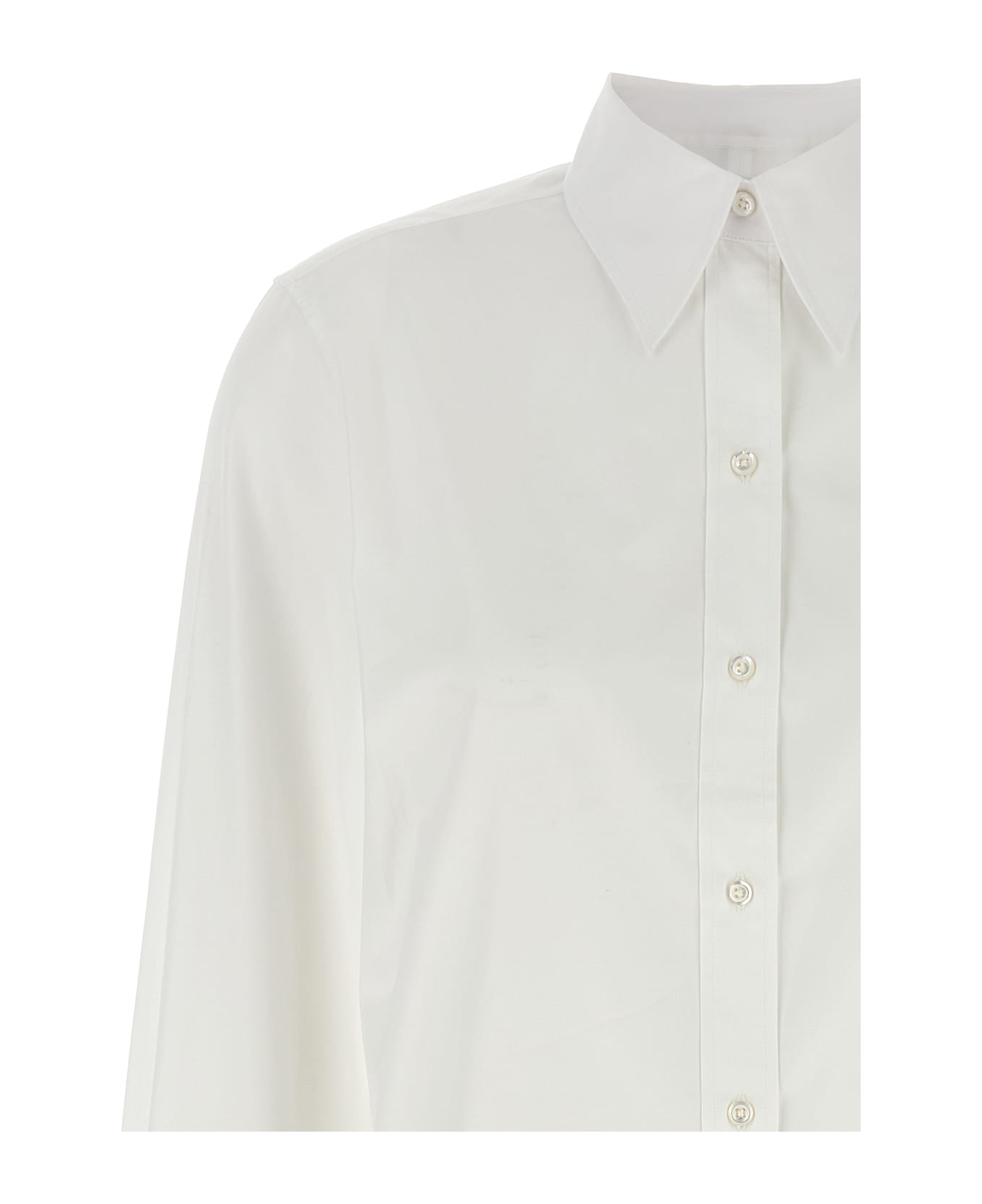 Thom Browne Rwb Tape Cuffs Shirt - White