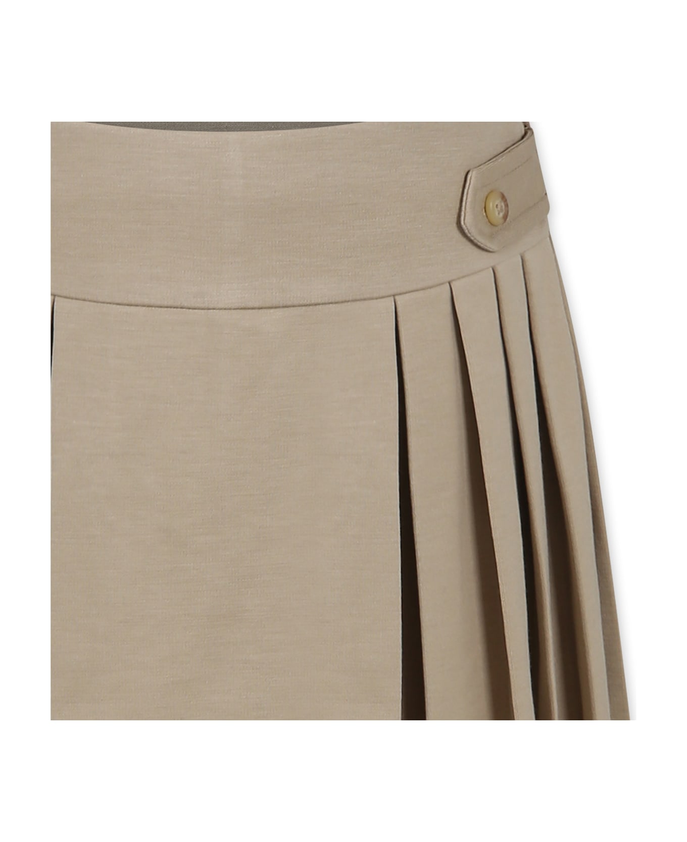 Ralph Lauren Beige Skirt For Girl With Horse - Beige
