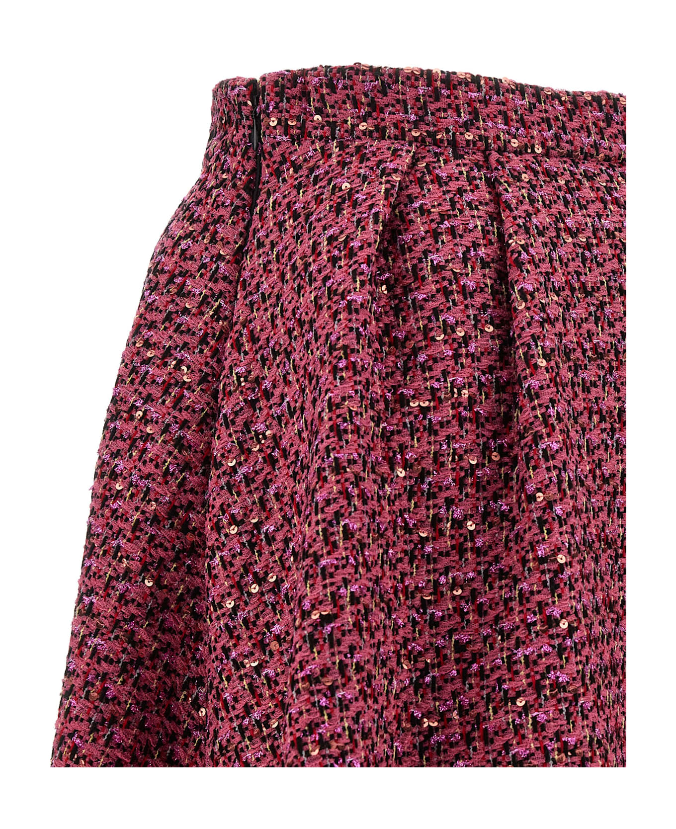 Alessandra Rich Tweed Skirt - Pink