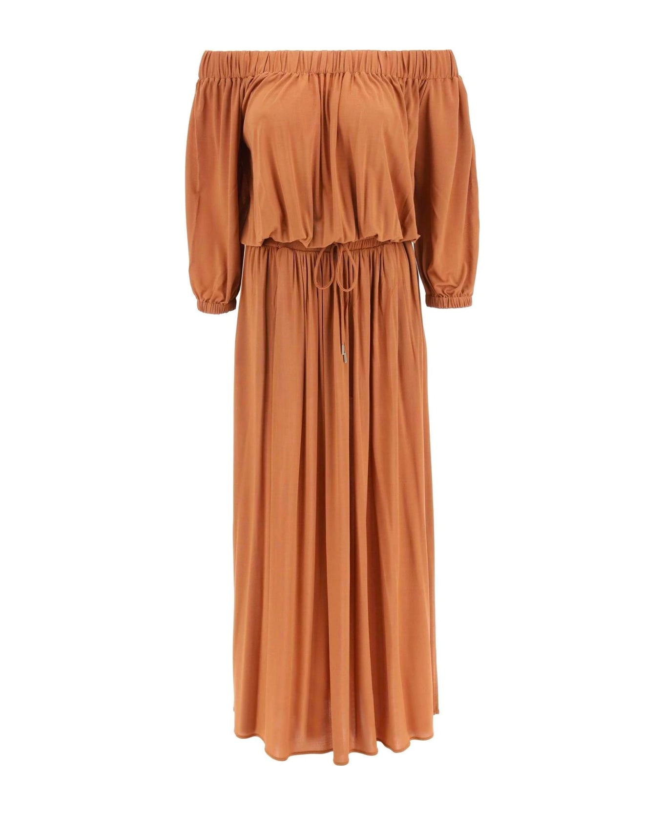 Max Mara Ghiglia Jersey Dress - Brown