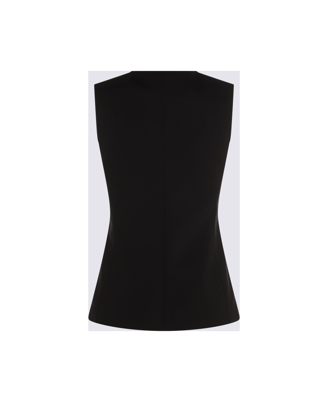 Max Mara Black Wool Top - Black