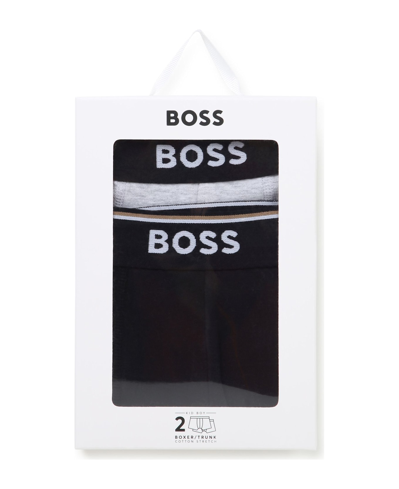 Hugo Boss Slip Con Logo - Black