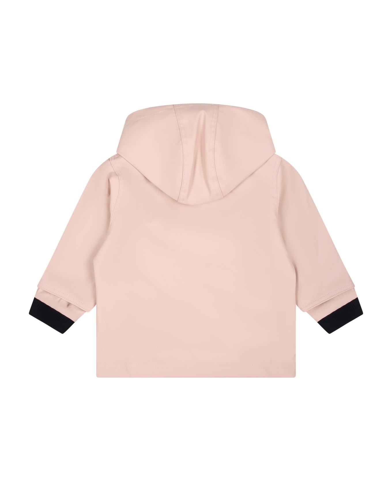 Petit Bateau Pink Raincoat For Baby Girl - Pink コート＆ジャケット