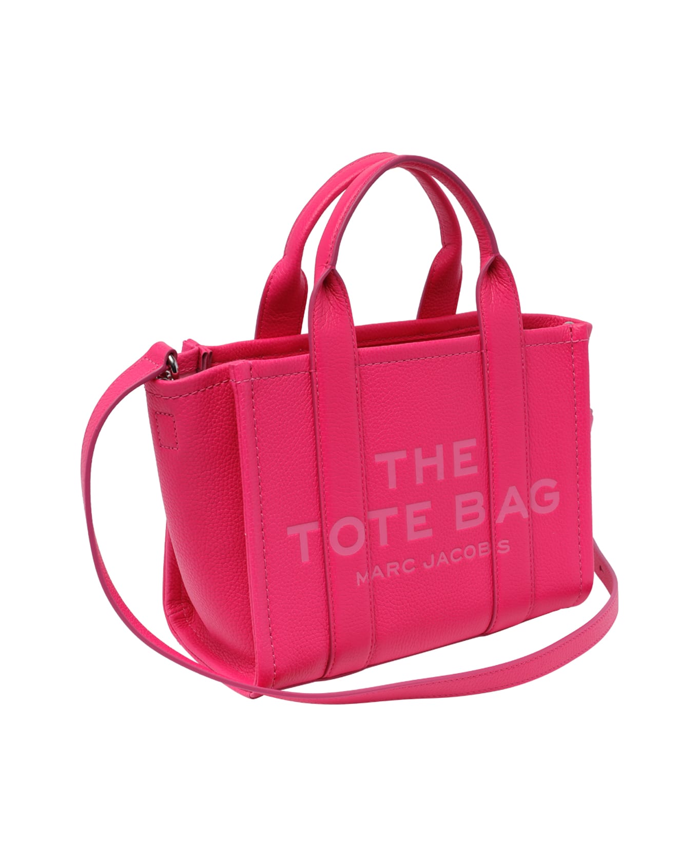 Marc Jacobs The Leather Small Tote - Hot Pink