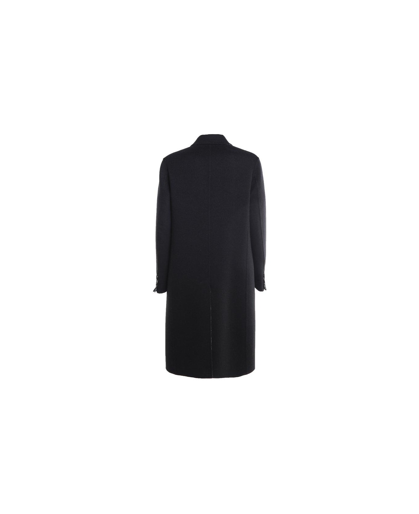 Fendi Reversible Monogram Double-breasted Coat - BLACK コート