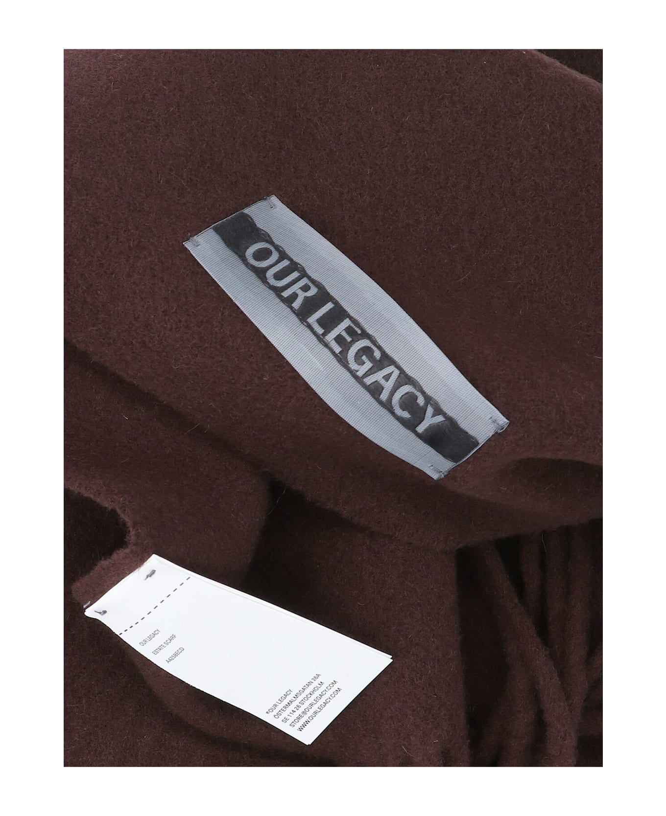 Our Legacy 'estate' Scarf - Brown
