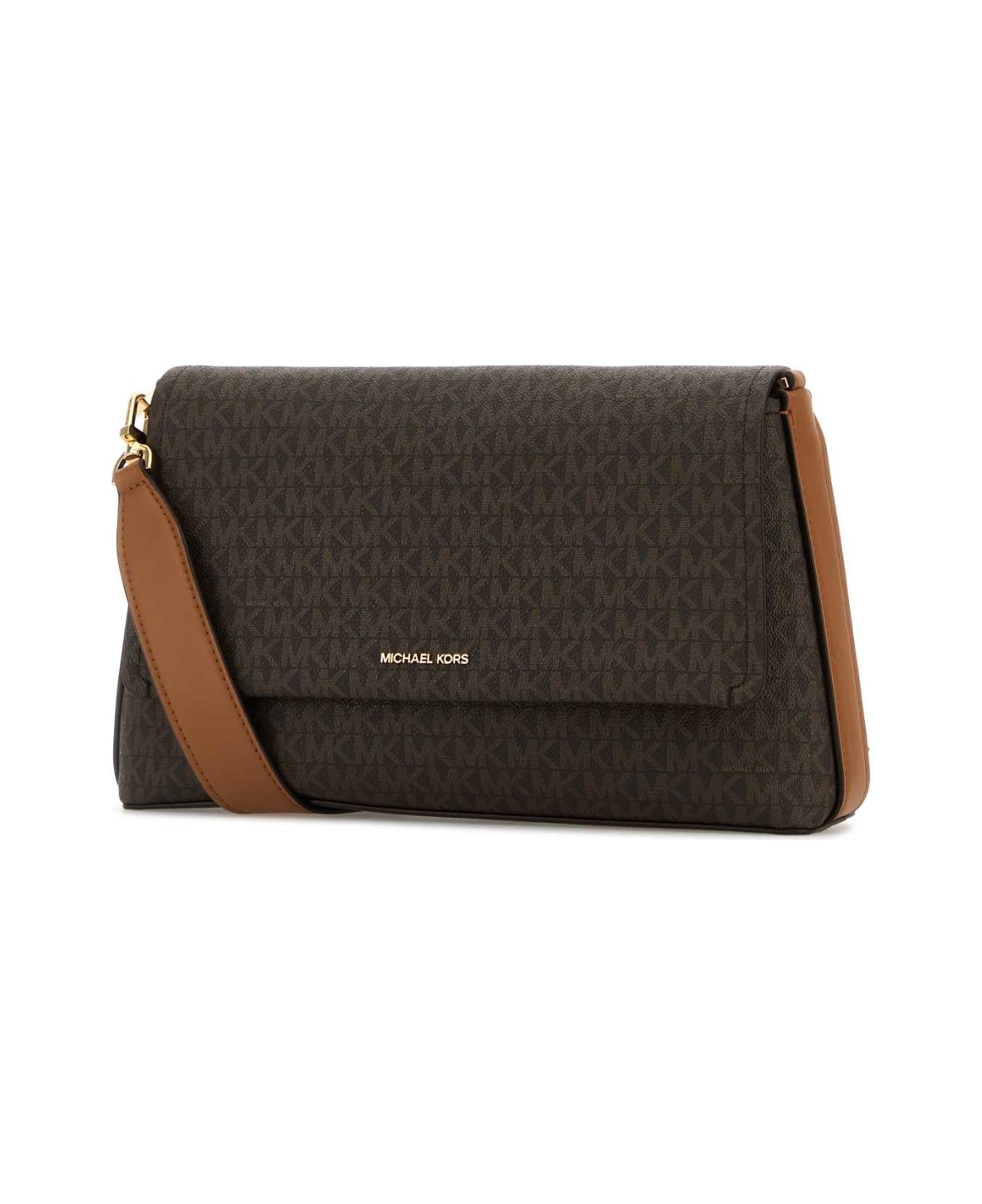 Michael Kors Printed Canvas Crossbody Bag - BRNACORN