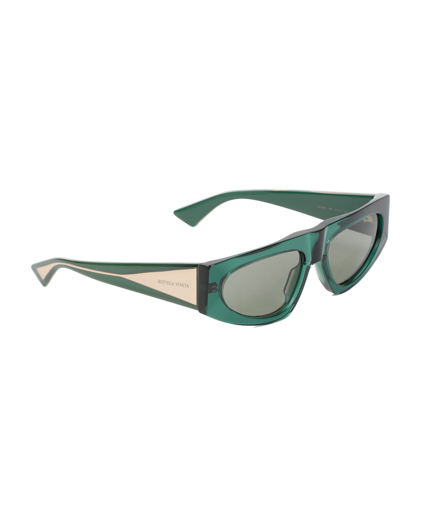 Bottega Veneta Acetate Sunglasses - Green Crystal Green