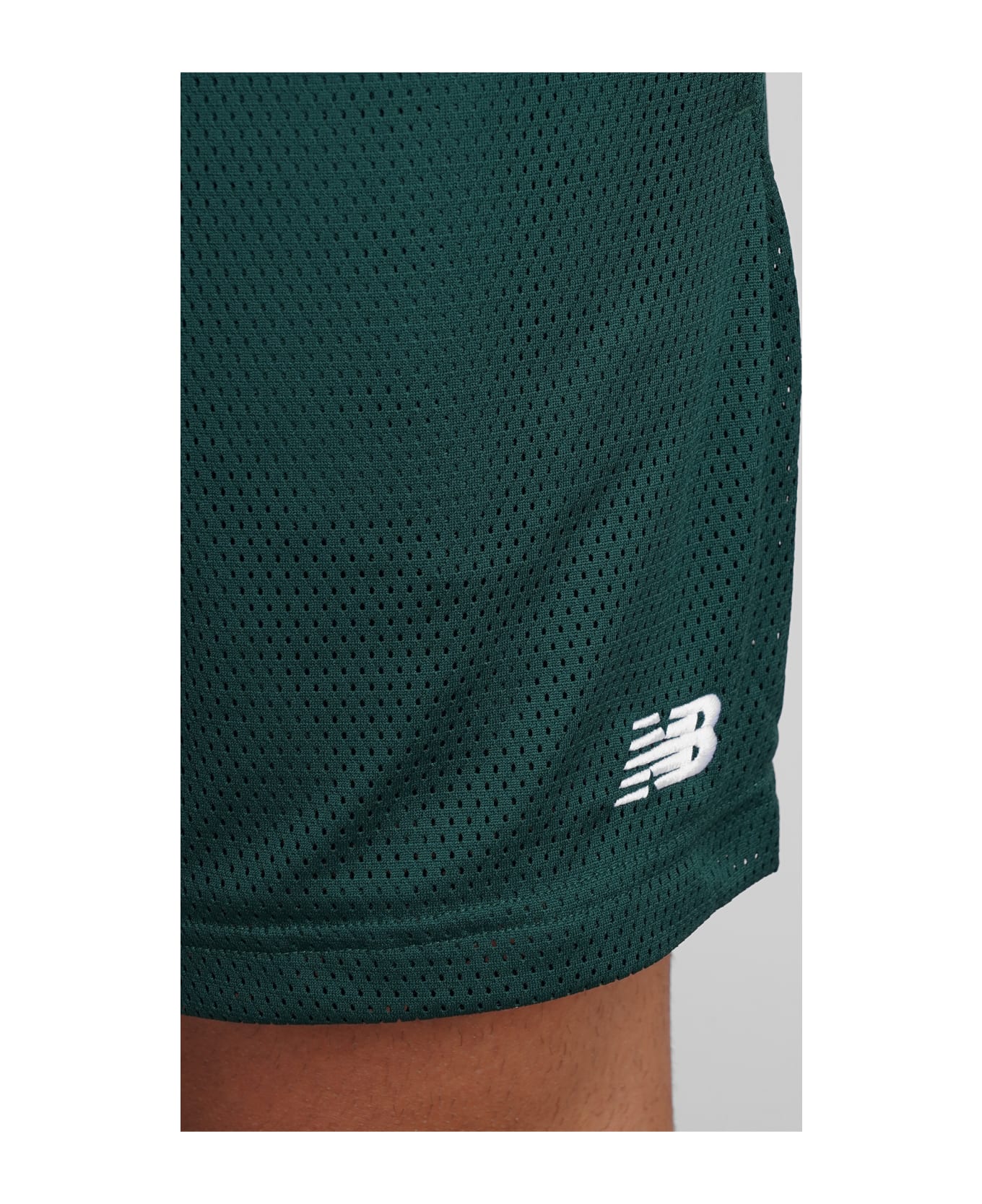 New Balance Shorts In Green Polyester - green