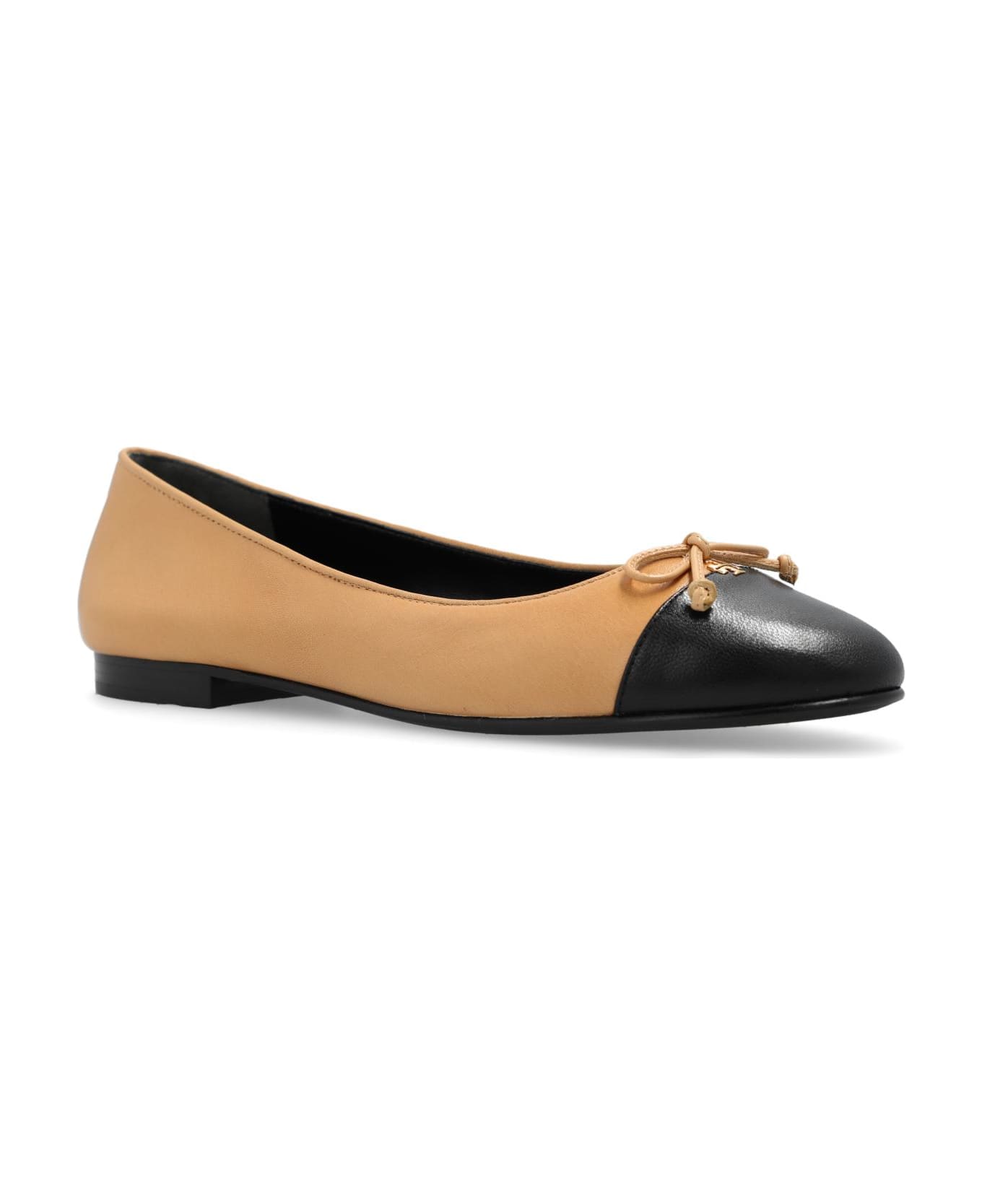Tory Burch 'cap -toe' Ballet Flats - Ginger shortbread/perfect black 200