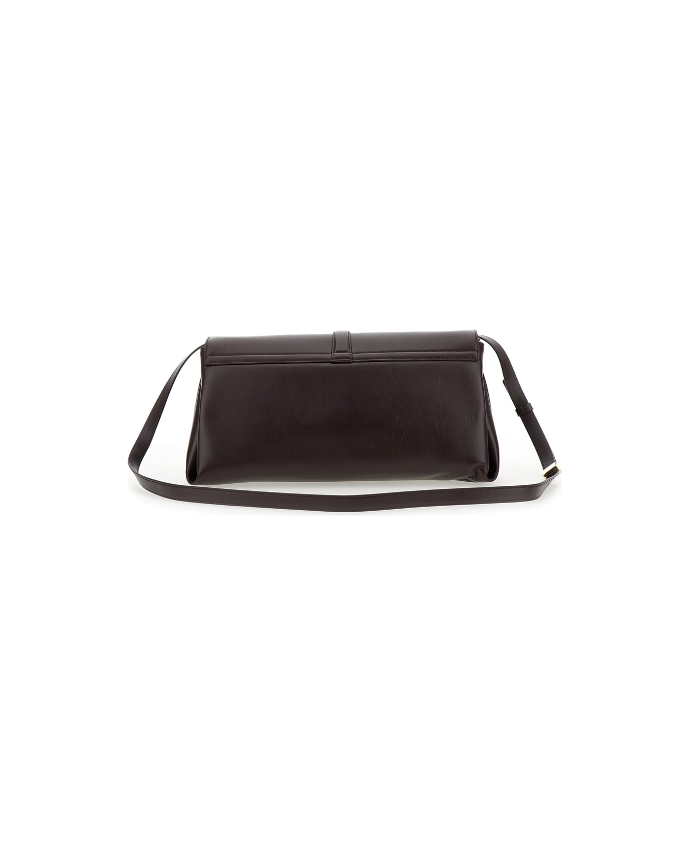 Ferragamo Bordeaux Crossbody Bag With Gancini Buckle Detail In Leather Woman - Bordeaux