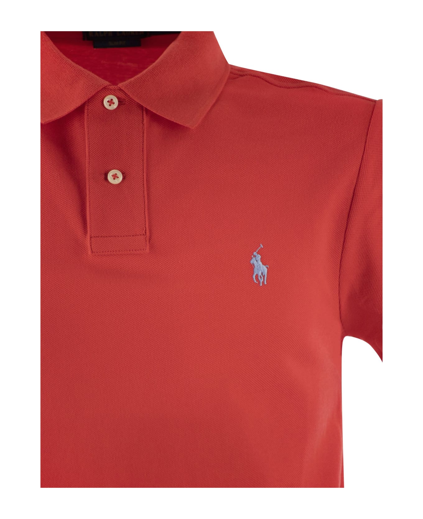 Polo Ralph Lauren Slim-fit Pique Polo Shirt - Red