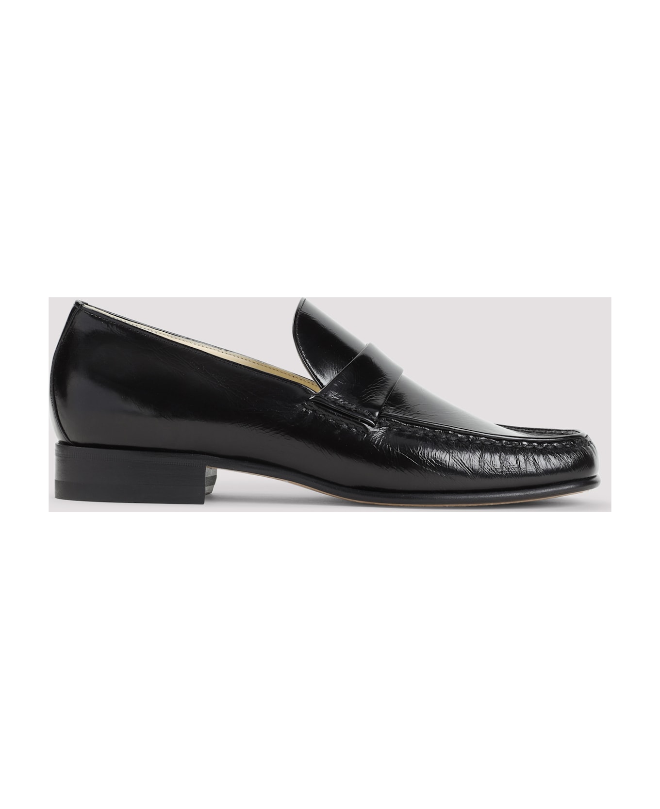 Phoebe Philo Calf Leather Loafers - Bk Black