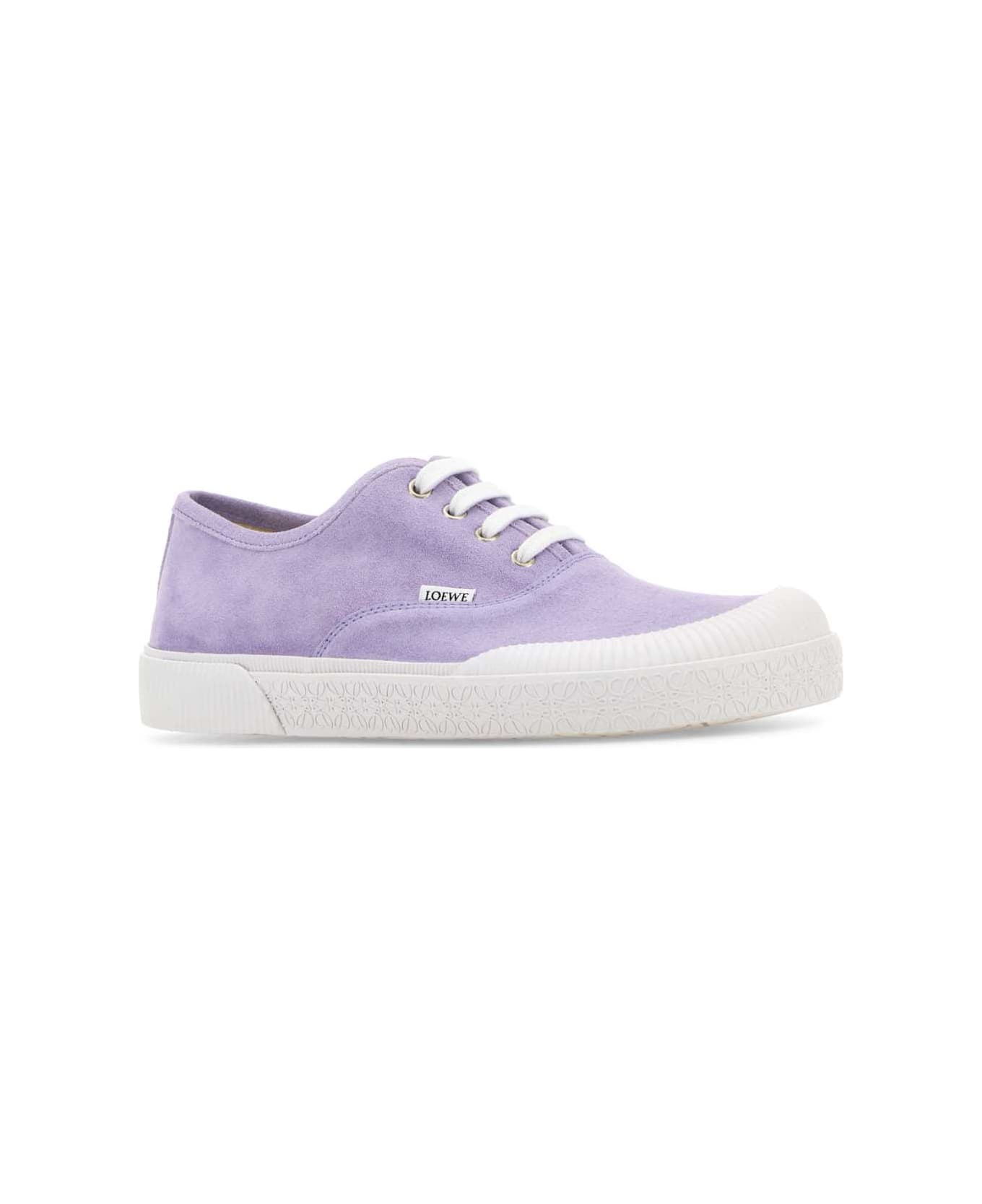 Loewe Lilac Suede Terra Vulca Sneakers - LILAC