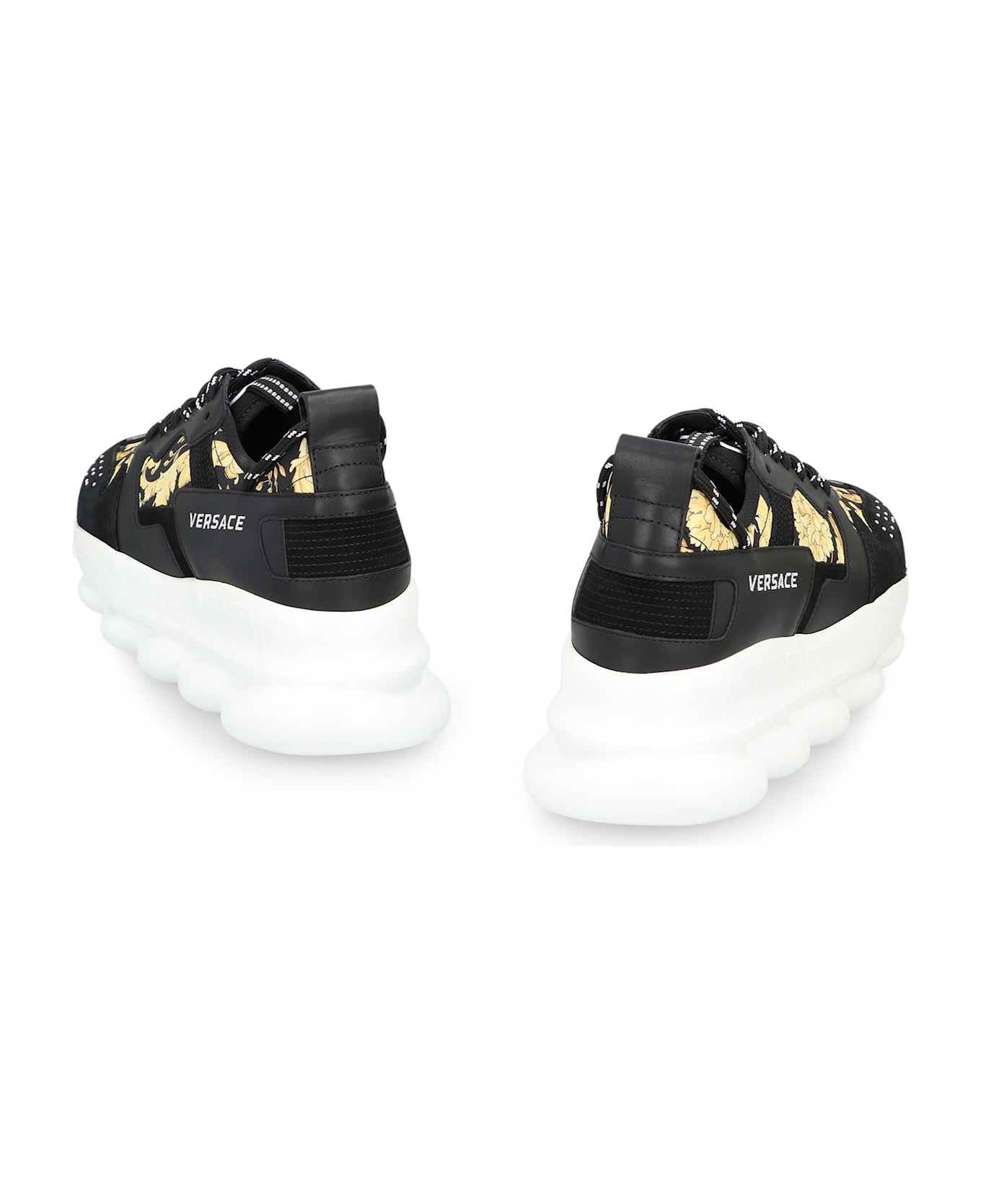 Versace Chain Reaction Oversize Sneakers - black