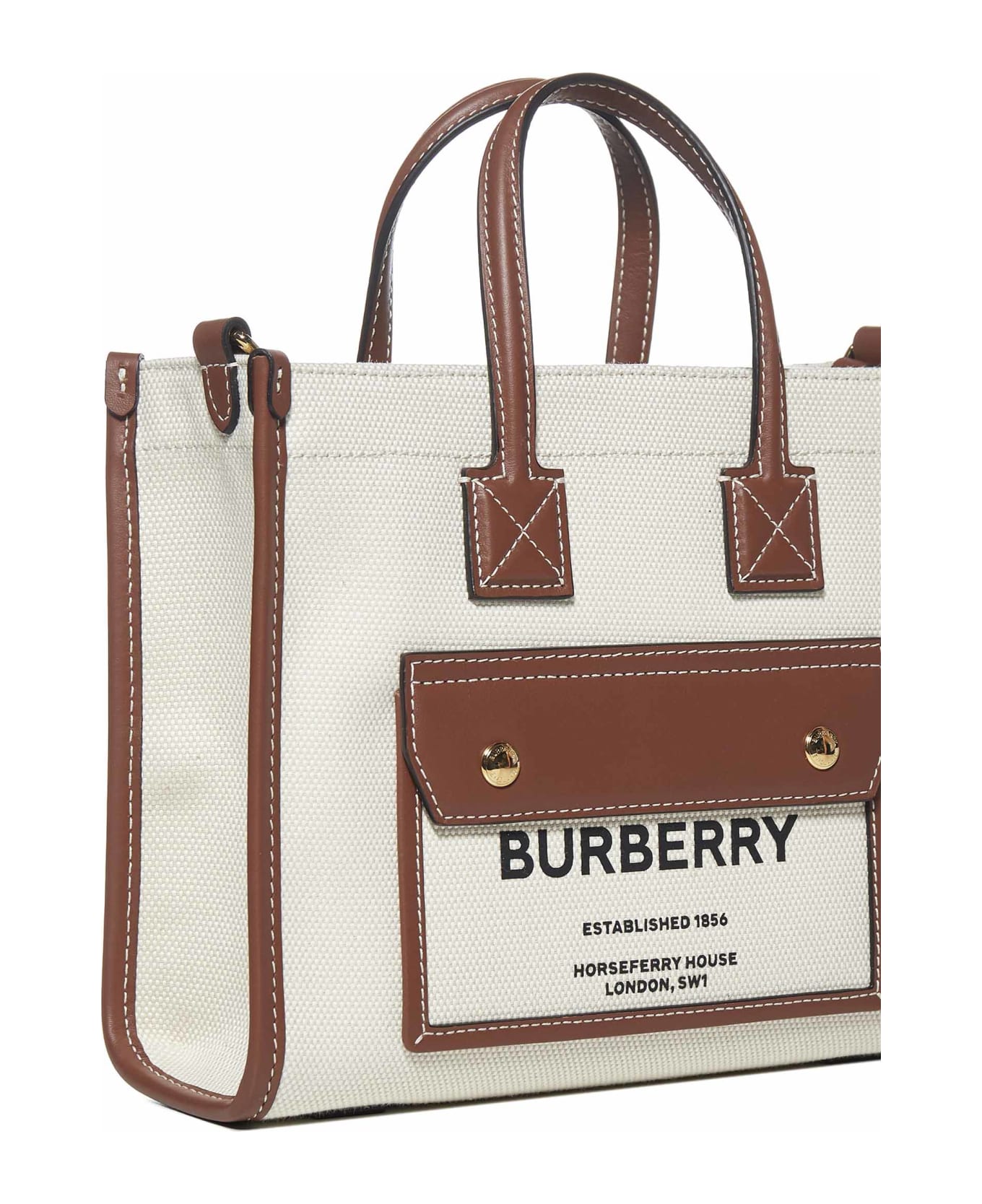Burberry New Tote Bag - Natural/tan