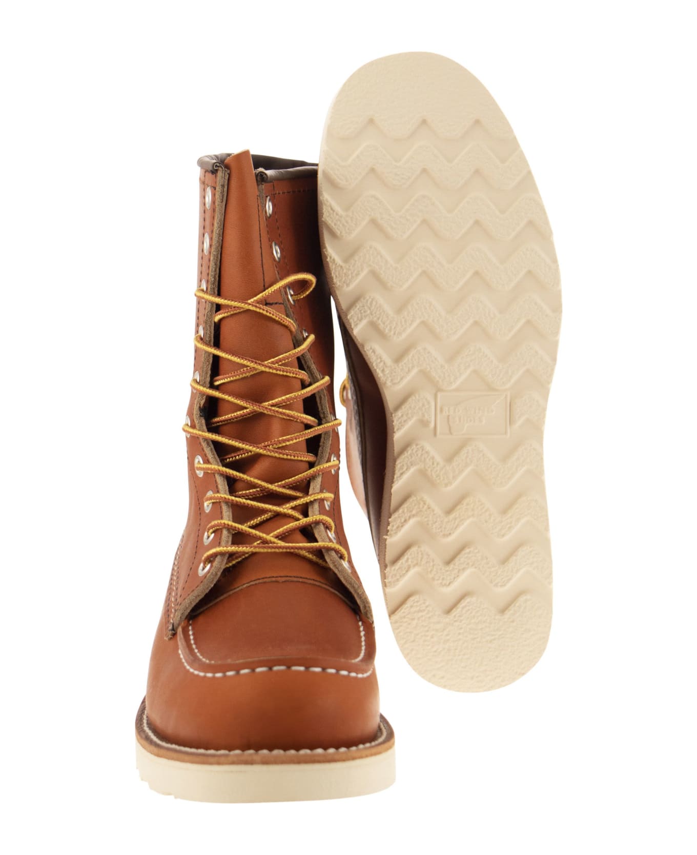 Red Wing Classic Moc - High Leather Lace-up Boot - Gold
