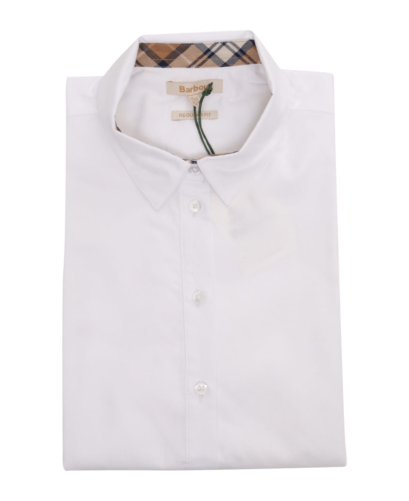 Barbour White Denver Shirt - WHITE シャツ