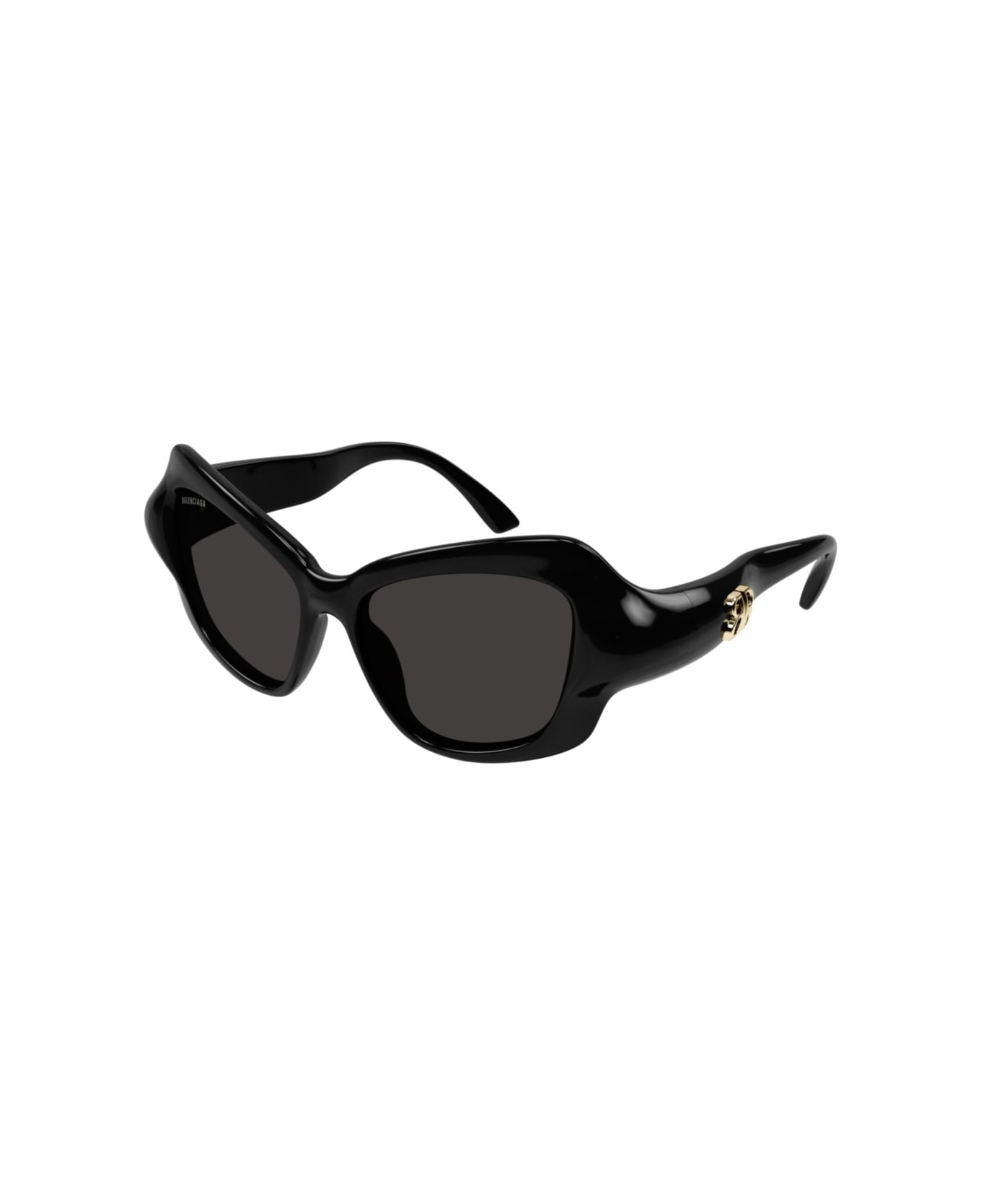 Balenciaga Eyewear Bb0353s-001 Black-black-grey - BLACK-BLACK-GREY