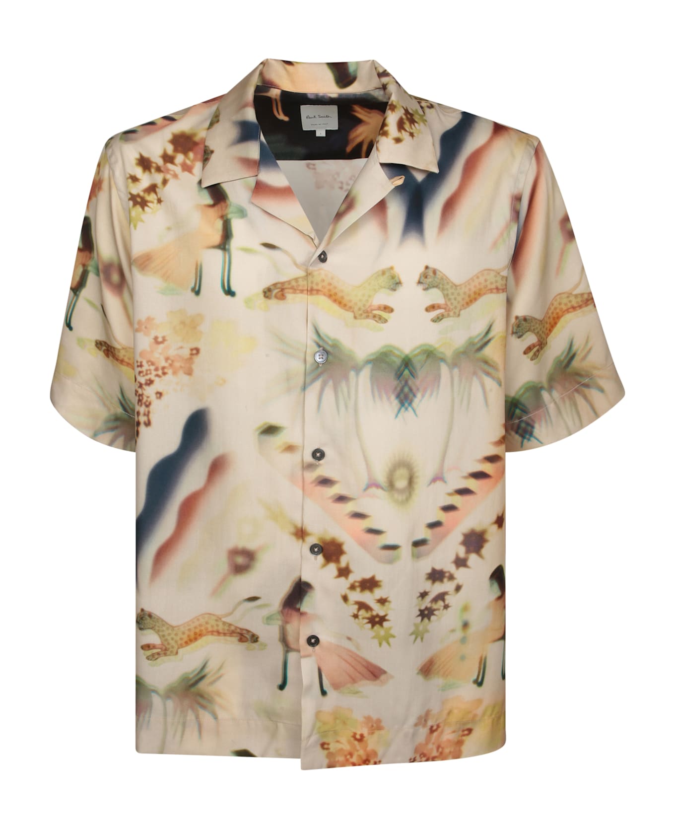 Paul Smith Shirt In Beige Wool And Polyester - beige