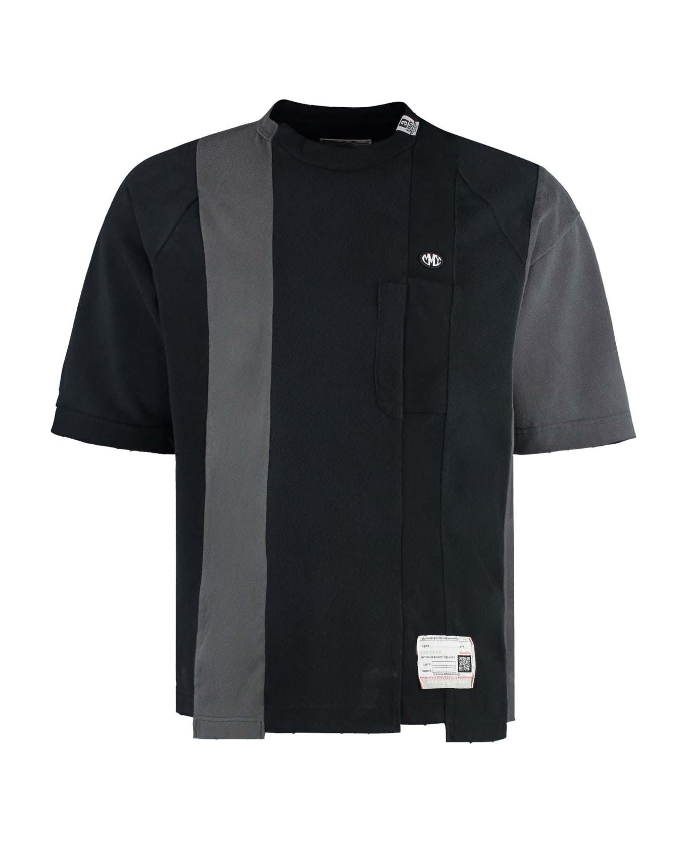 Mihara Yasuhiro Cotton Crew-neck T-shirt - black