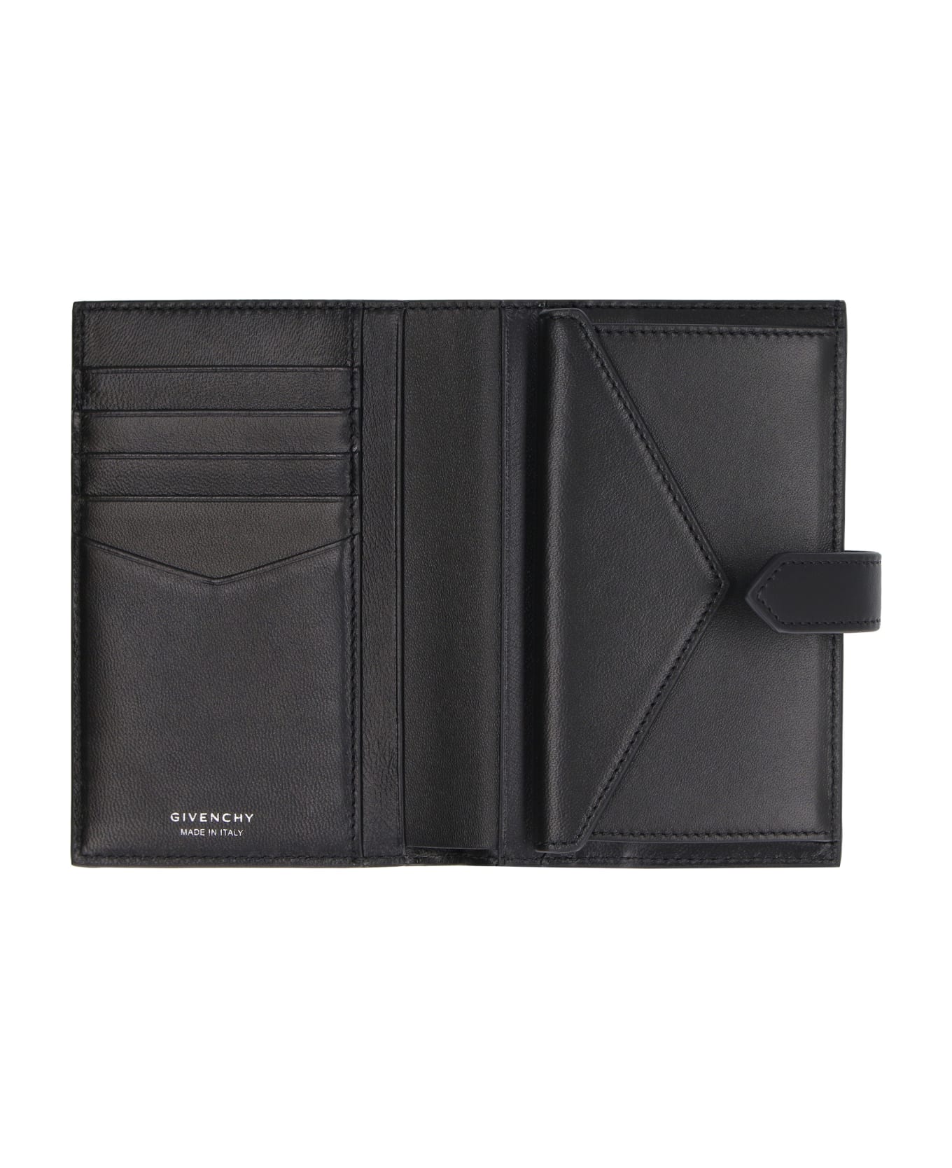 Givenchy G Cut Leather Wallet - black