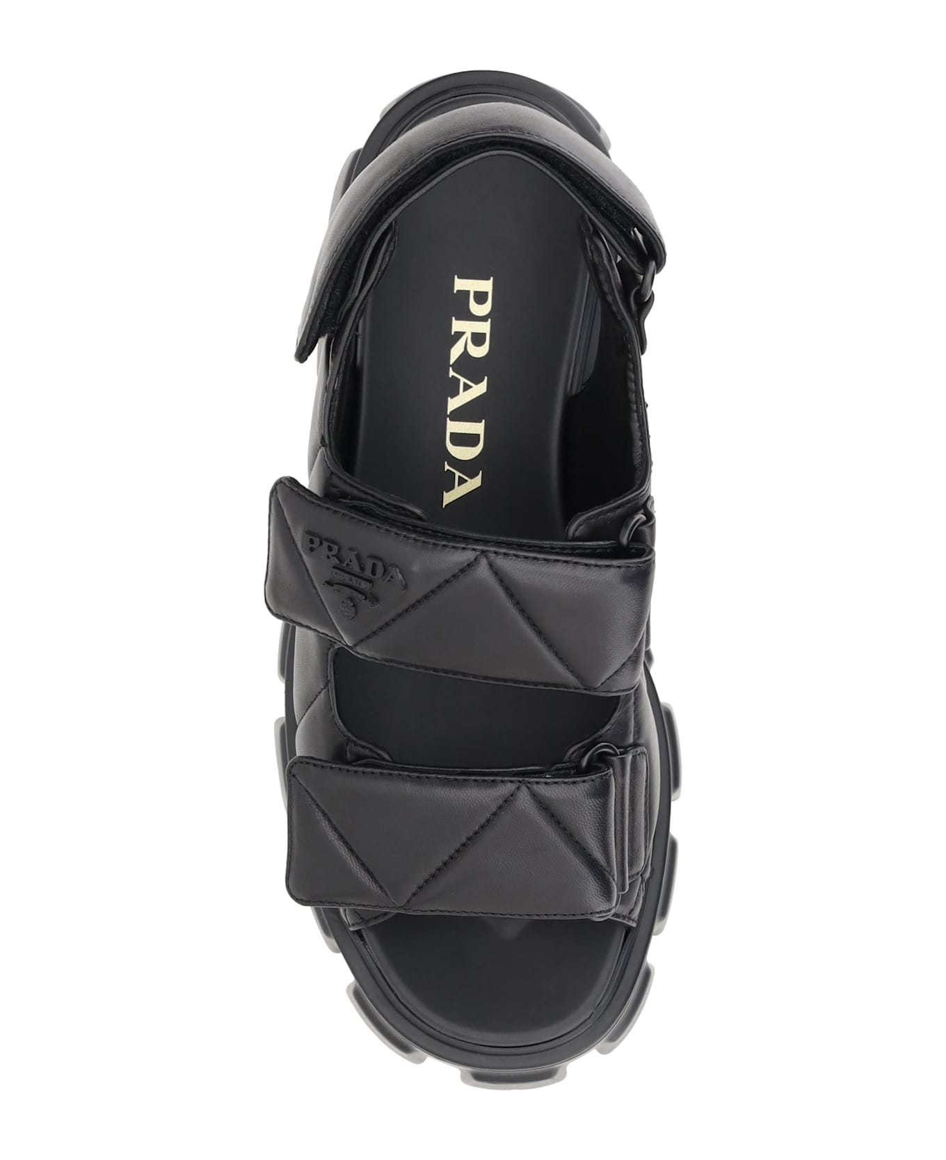 Prada Sandals With Lug Sole - Nero