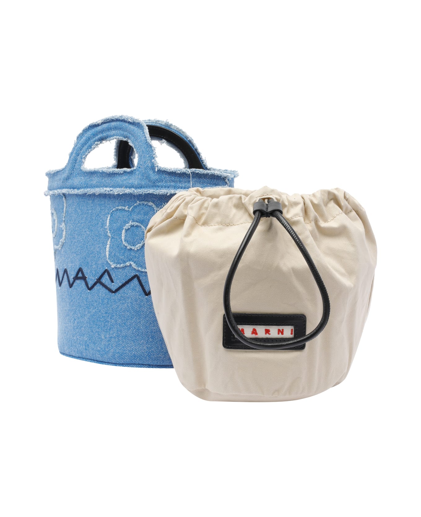 Marni Mini Tropicalia Bucket Bag - COBALT