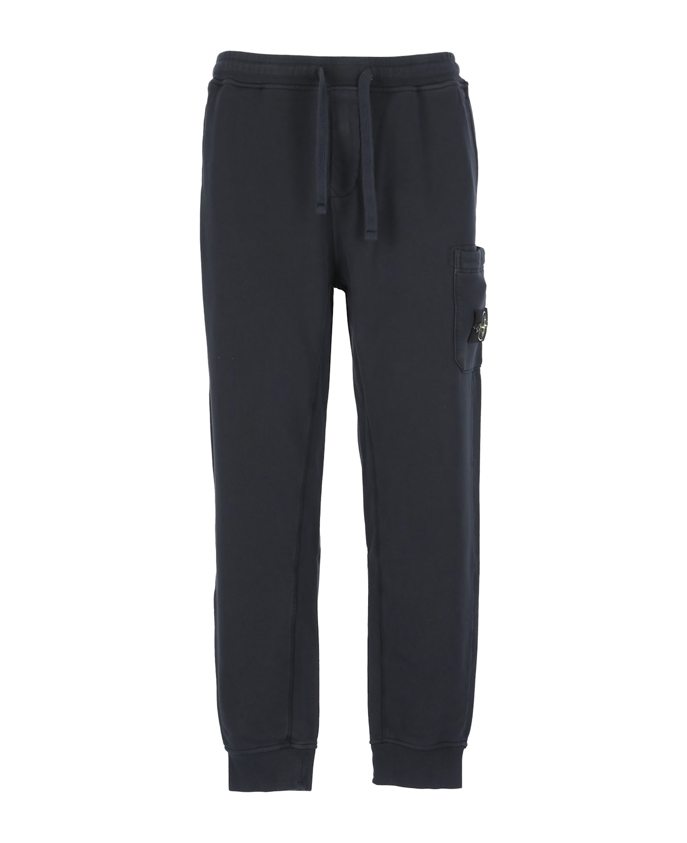 Stone Island Sweatpants With Logo - Blue