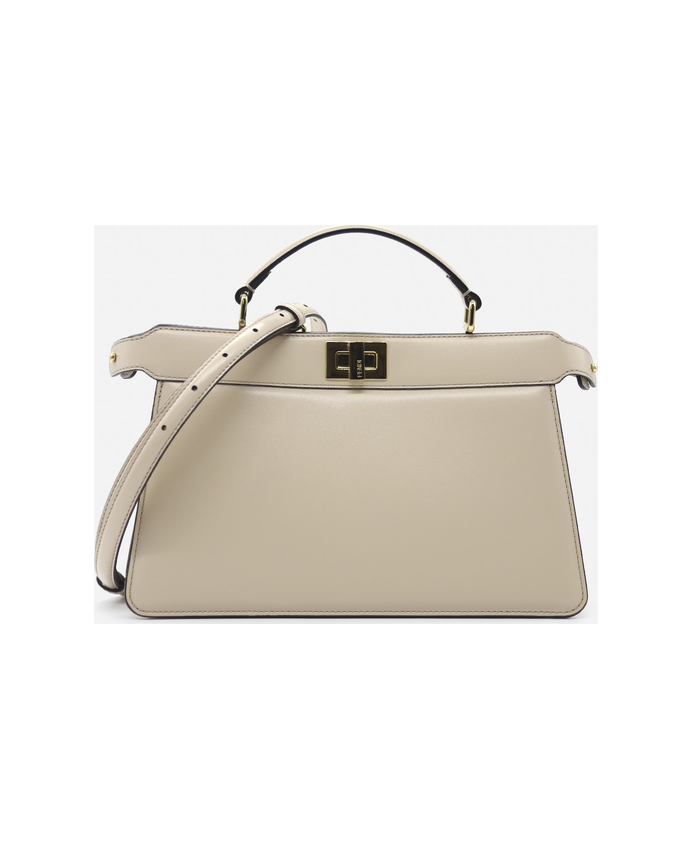 Fendi Peekaboo Iseeu East-west Leather Bag - Poudre