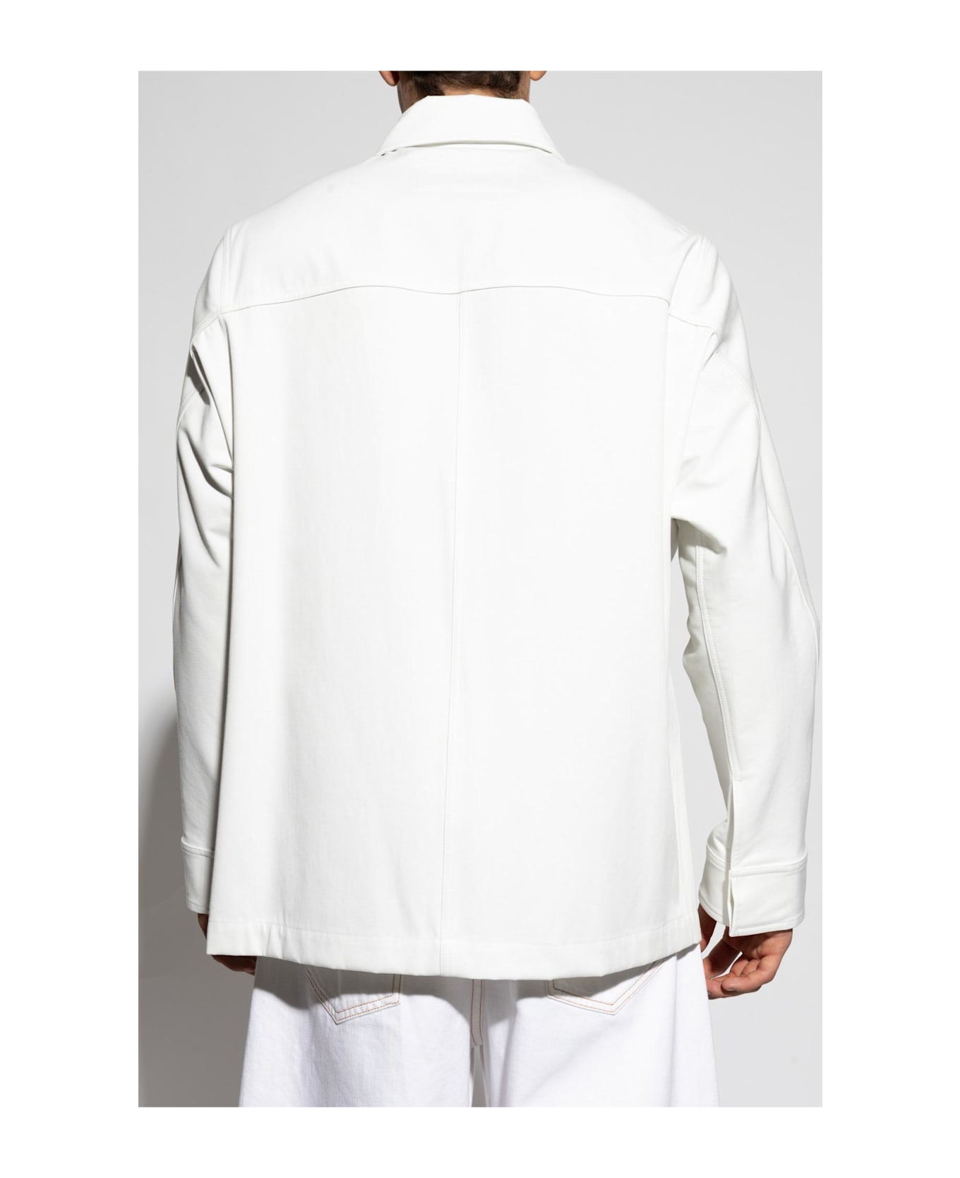 Givenchy Shirt Jacket With Logo - White