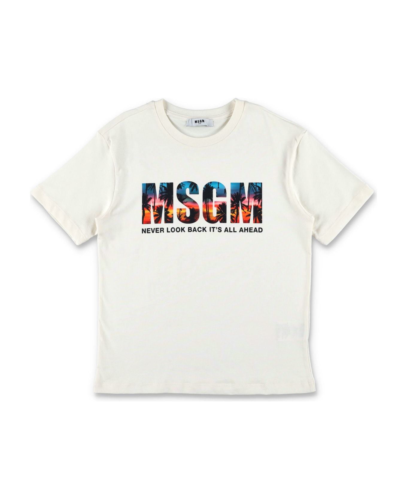MSGM Logo T-shirt - CREMA/CREAM